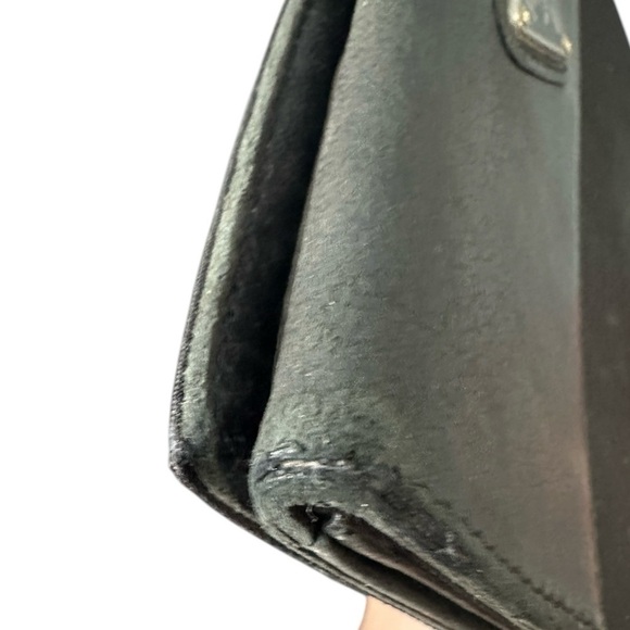 Authentic Vintage PRADA Leather & Nylon Compact Wallet with COA - Black - Picture 11 of 11